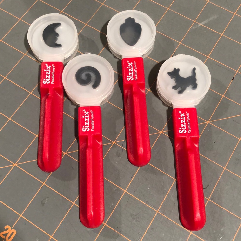 4. Sizzix Paddle Punch Positionable Hand Punch dies